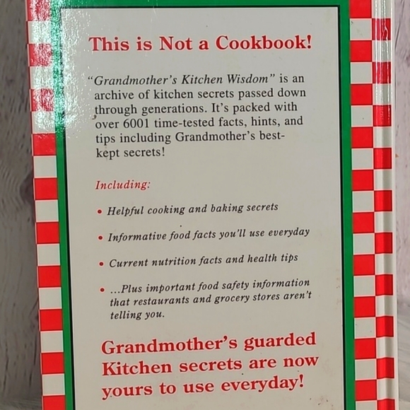 Vintage 90s Hardback Book Grandmother's Kitchen Wisdom Common Kitchen Problems - Picture 7 of 14